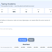 Free Typing Games and Practice – 8-Bit Academy